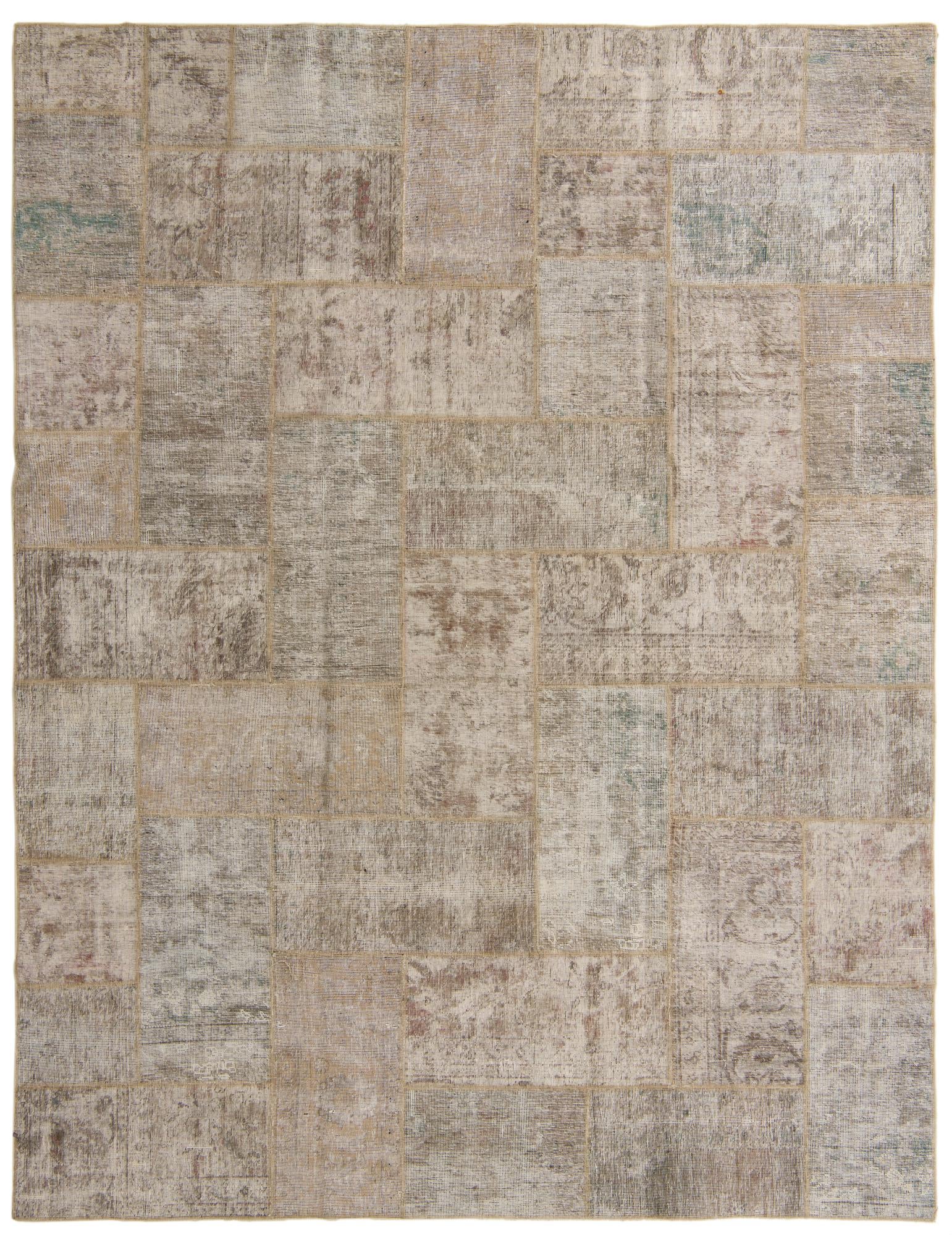 8' x 10' 3 Hand Knotted Ultra Vintage Persian Wool Rug
