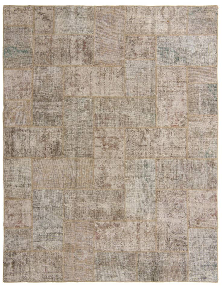 Detail image of 8' x 10' 3 Hand Knotted Ultra Vintage Persian Wool Rug