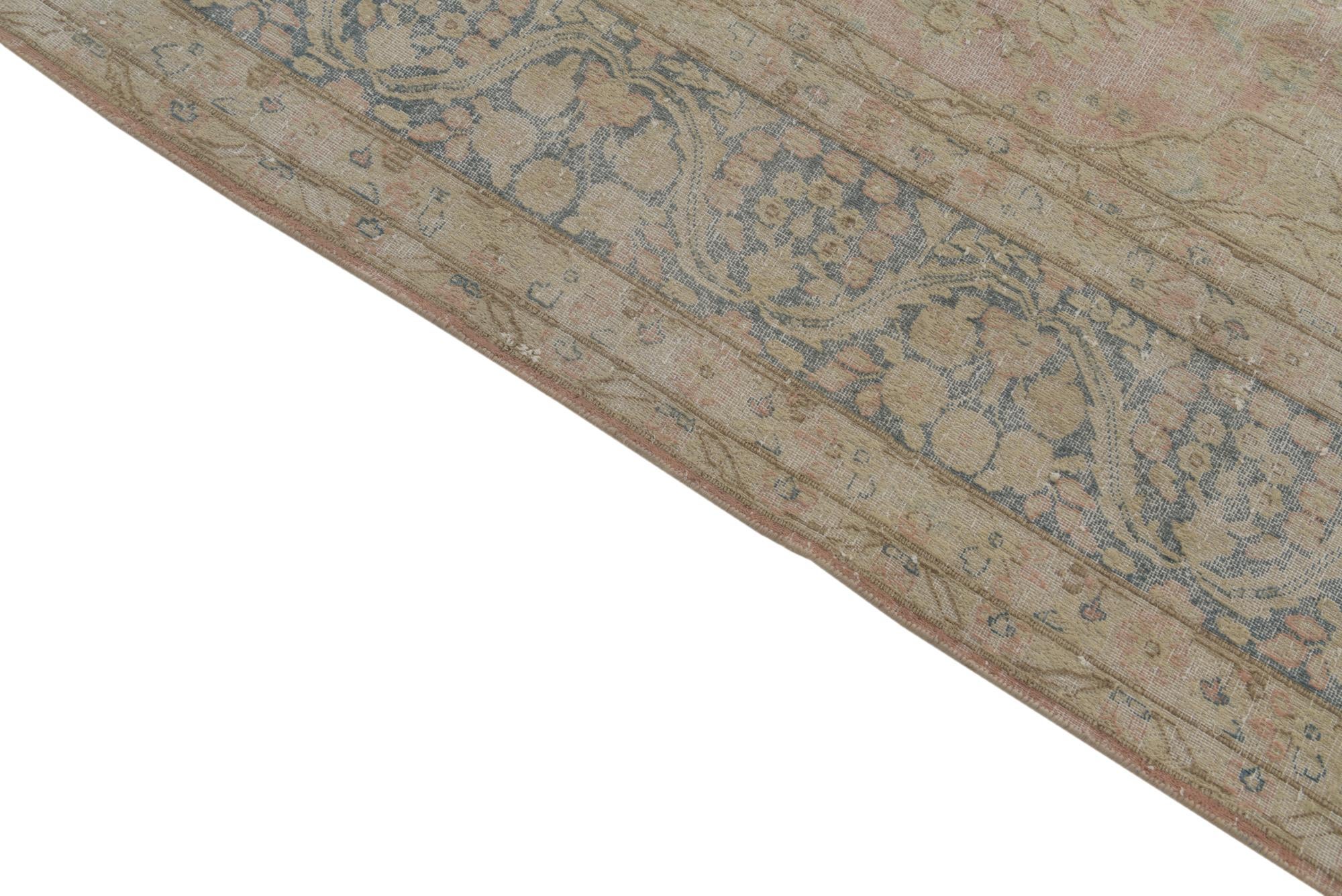 9' 10 x 13' 1 Hand Knotted Ultra Vintage Persian Wool Rug