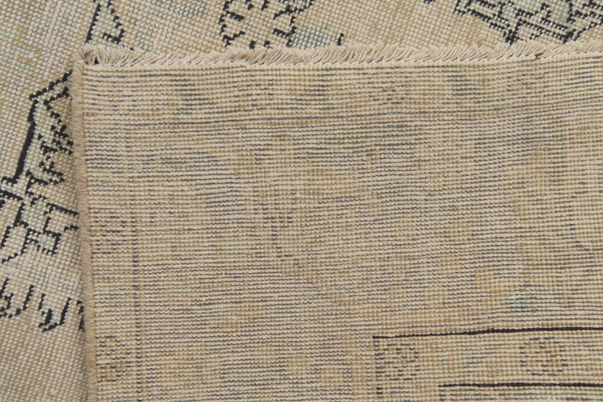 6' 4 x 9' 7 Hand Knotted Ultra Vintage Persian Wool Rug