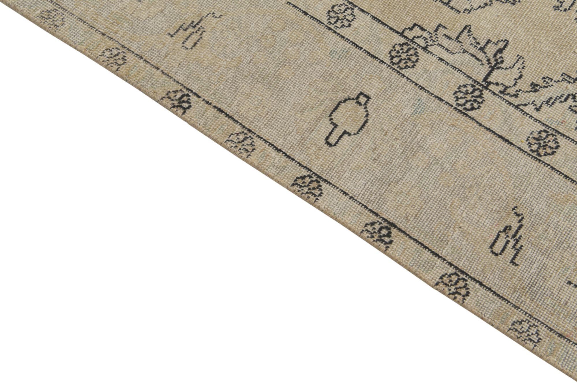 6' 4 x 9' 7 Hand Knotted Ultra Vintage Persian Wool Rug