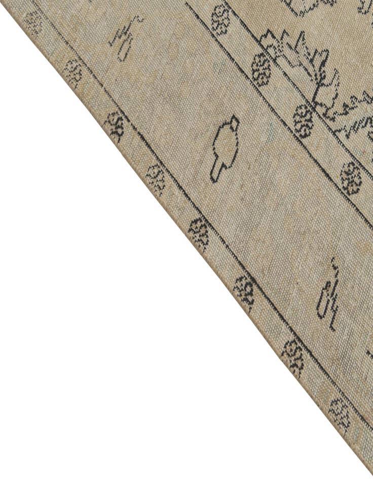 Detail image of 6' 4 x 9' 7  Hand Knotted Ultra Vintage Persian Wool Rug