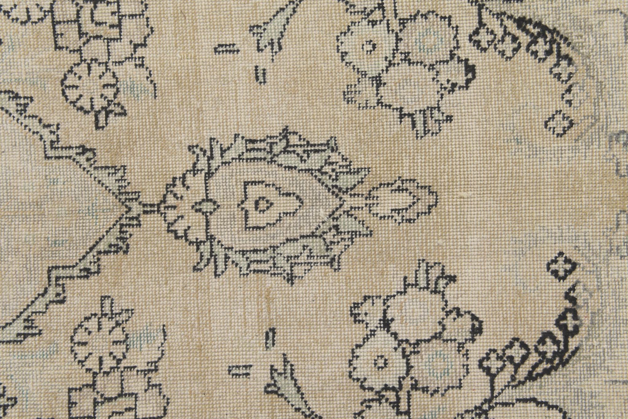6' 4 x 9' 7 Hand Knotted Ultra Vintage Persian Wool Rug