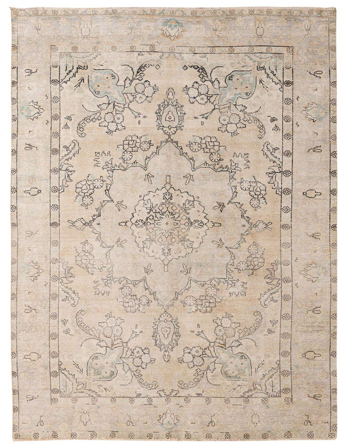 Primary image 6' 4 x 9' 7  Hand Knotted Ultra Vintage Persian Wool Rug
