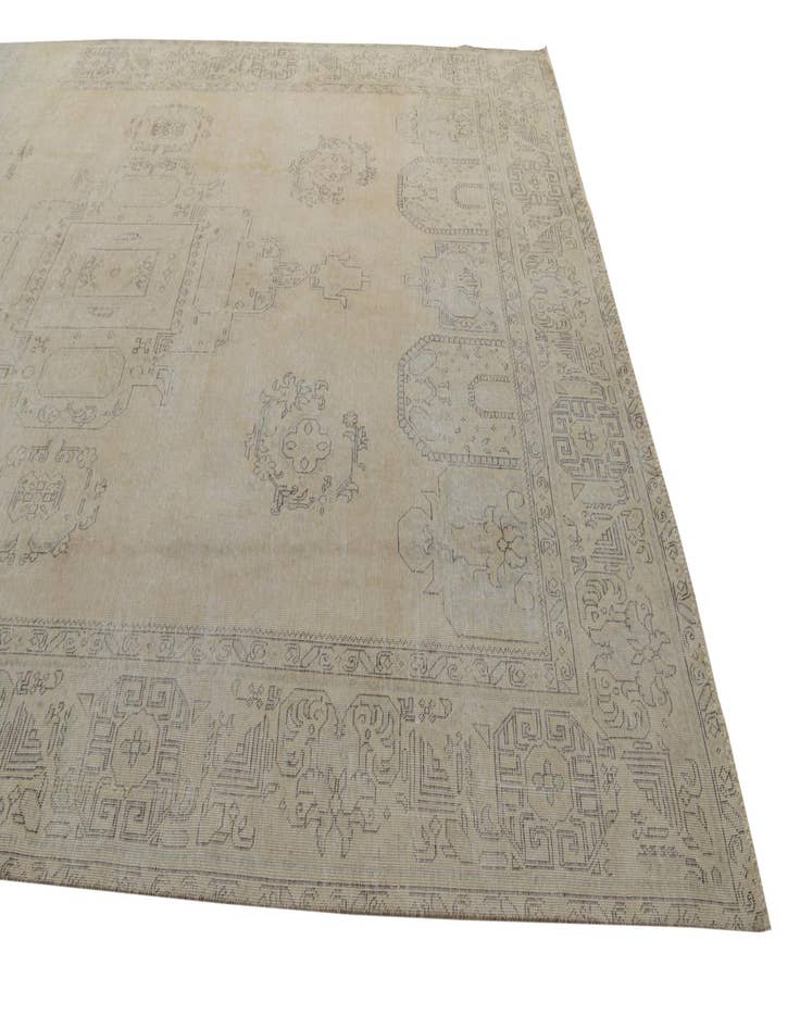 Detail image of 9' 4 x 12' 10  Hand Knotted Ultra Vintage Persian Wool Rug