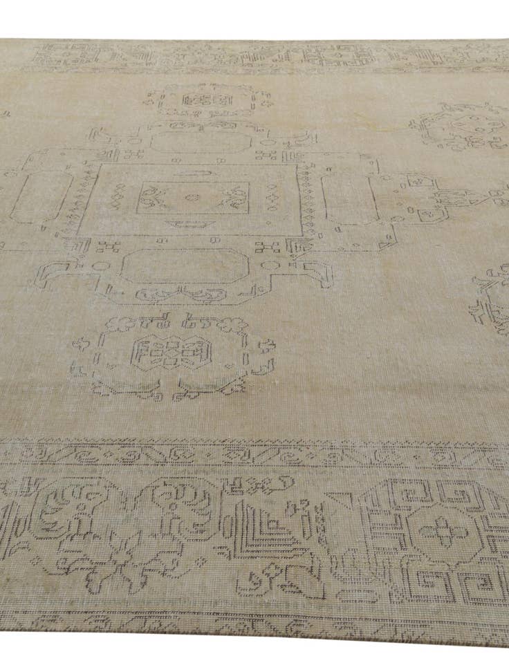 Detail image of 9' 4 x 12' 10  Hand Knotted Ultra Vintage Persian Wool Rug