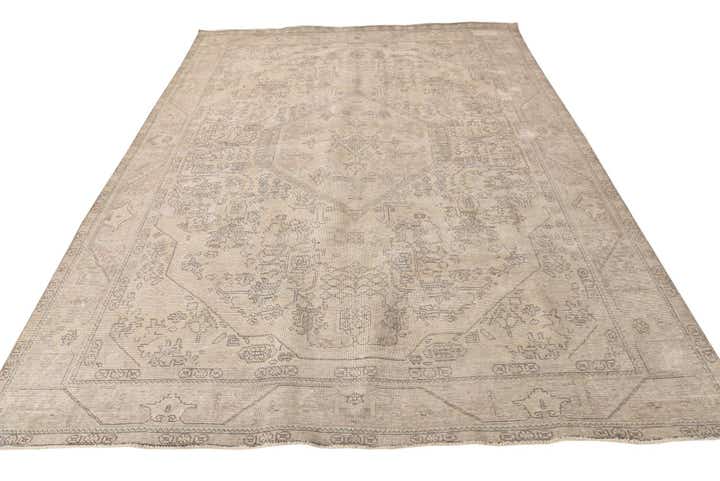 8' x 11' Hand Knotted Ultra Vintage Persian Wool Rug