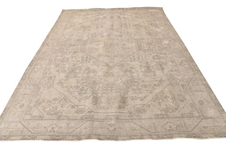 Detail image of 8' x 11' Hand Knotted Ultra Vintage Persian Wool Rug