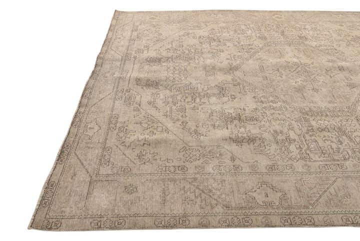 8' x 11' Hand Knotted Ultra Vintage Persian Wool Rug