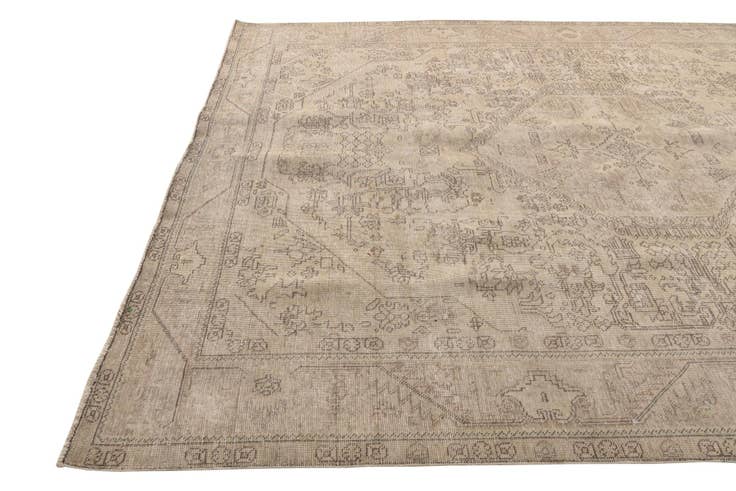 Detail image of 8' x 11' Hand Knotted Ultra Vintage Persian Wool Rug