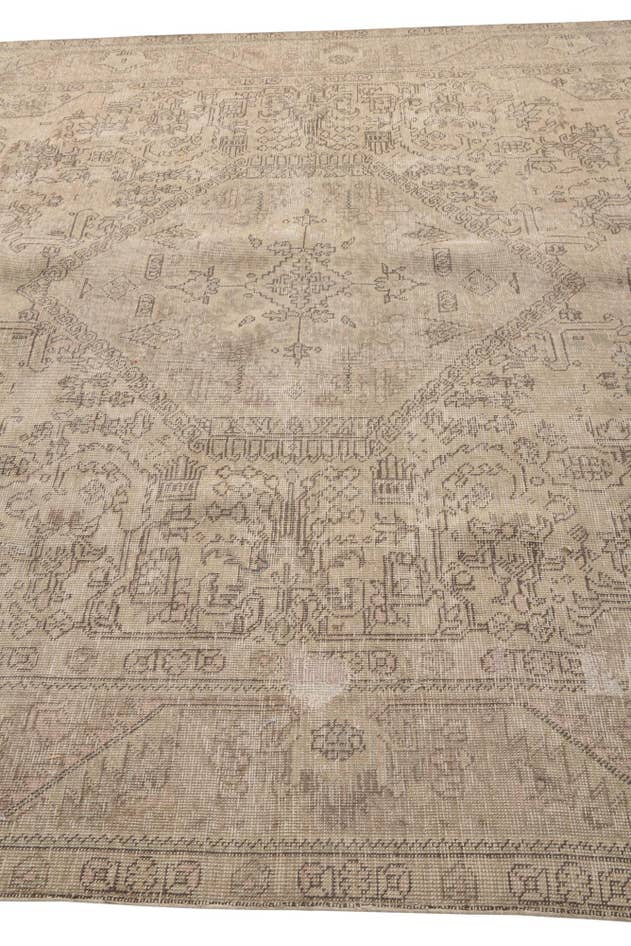 Detail image of 8' x 11' Hand Knotted Ultra Vintage Persian Wool Rug