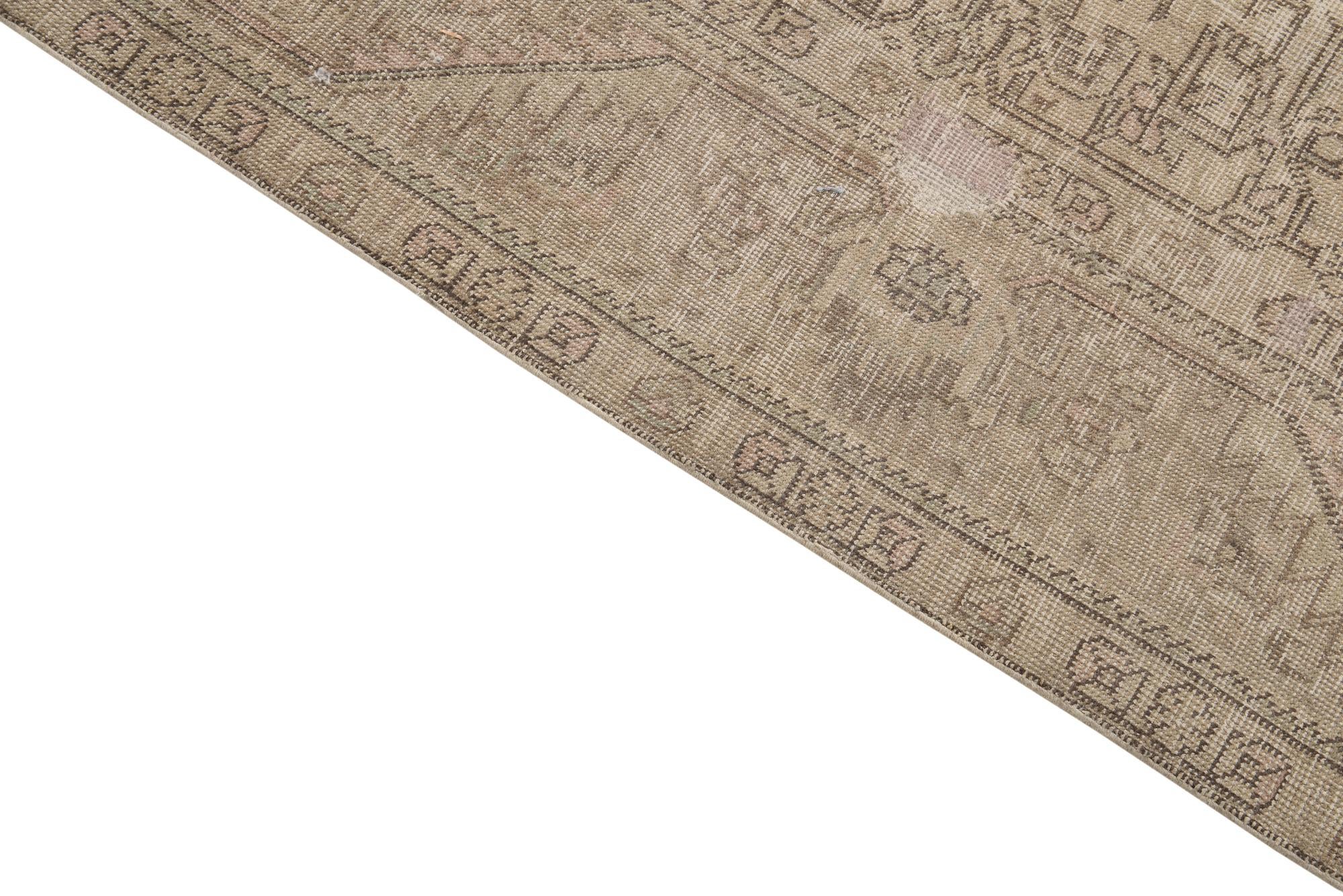 8' x 11' Hand Knotted Ultra Vintage Persian Wool Rug