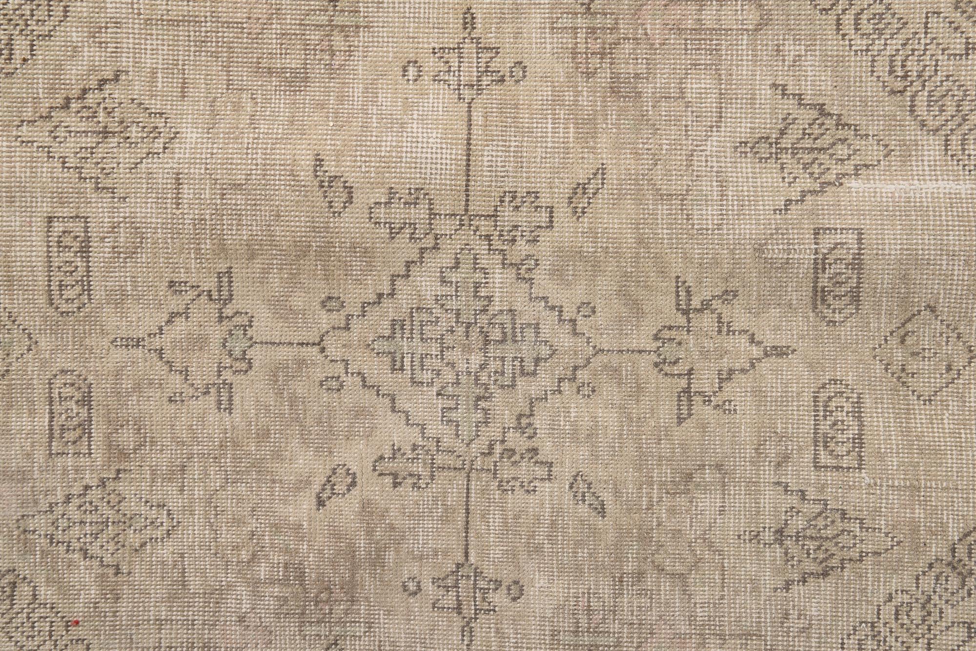 8' x 11' Hand Knotted Ultra Vintage Persian Wool Rug