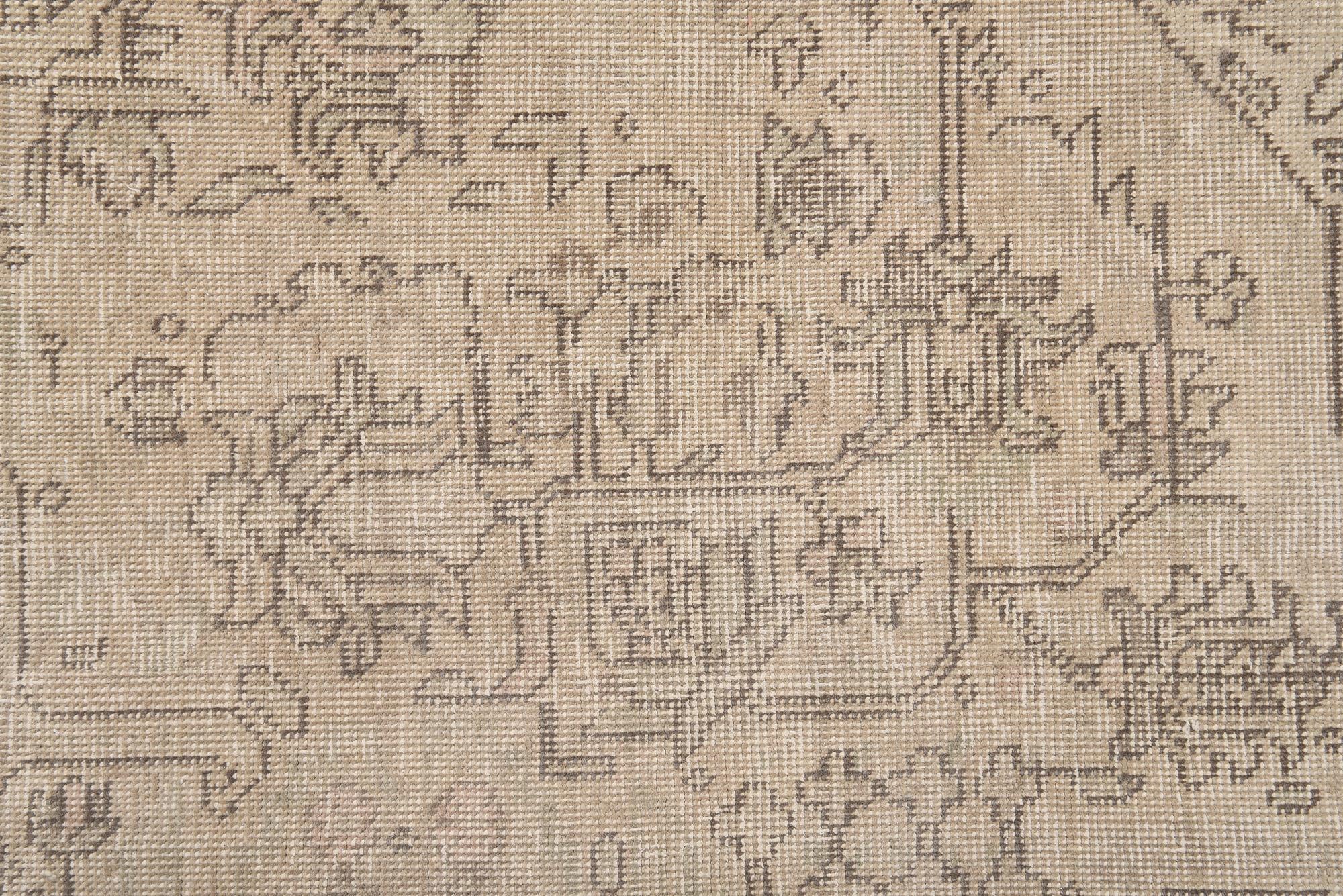 8' x 11' Hand Knotted Ultra Vintage Persian Wool Rug