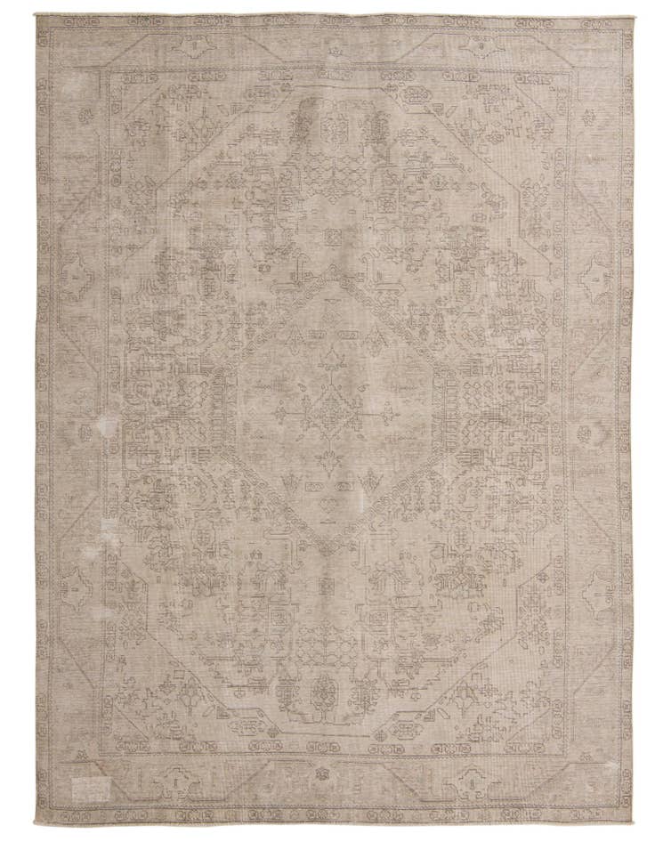 Detail image of 8' x 11' Hand Knotted Ultra Vintage Persian Wool Rug