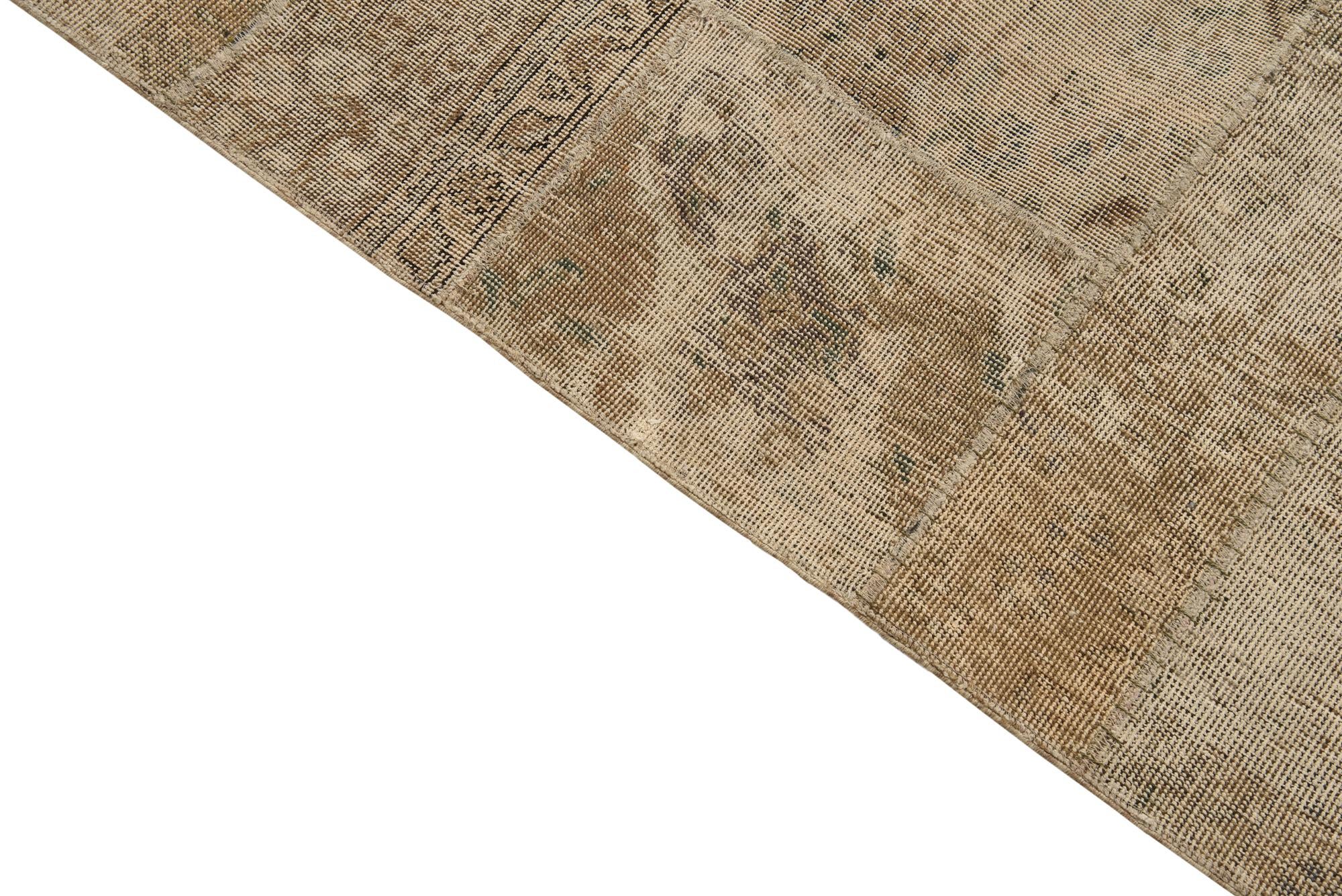 6' 7 x 9' 8 Hand Knotted Ultra Vintage Persian Wool Rug
