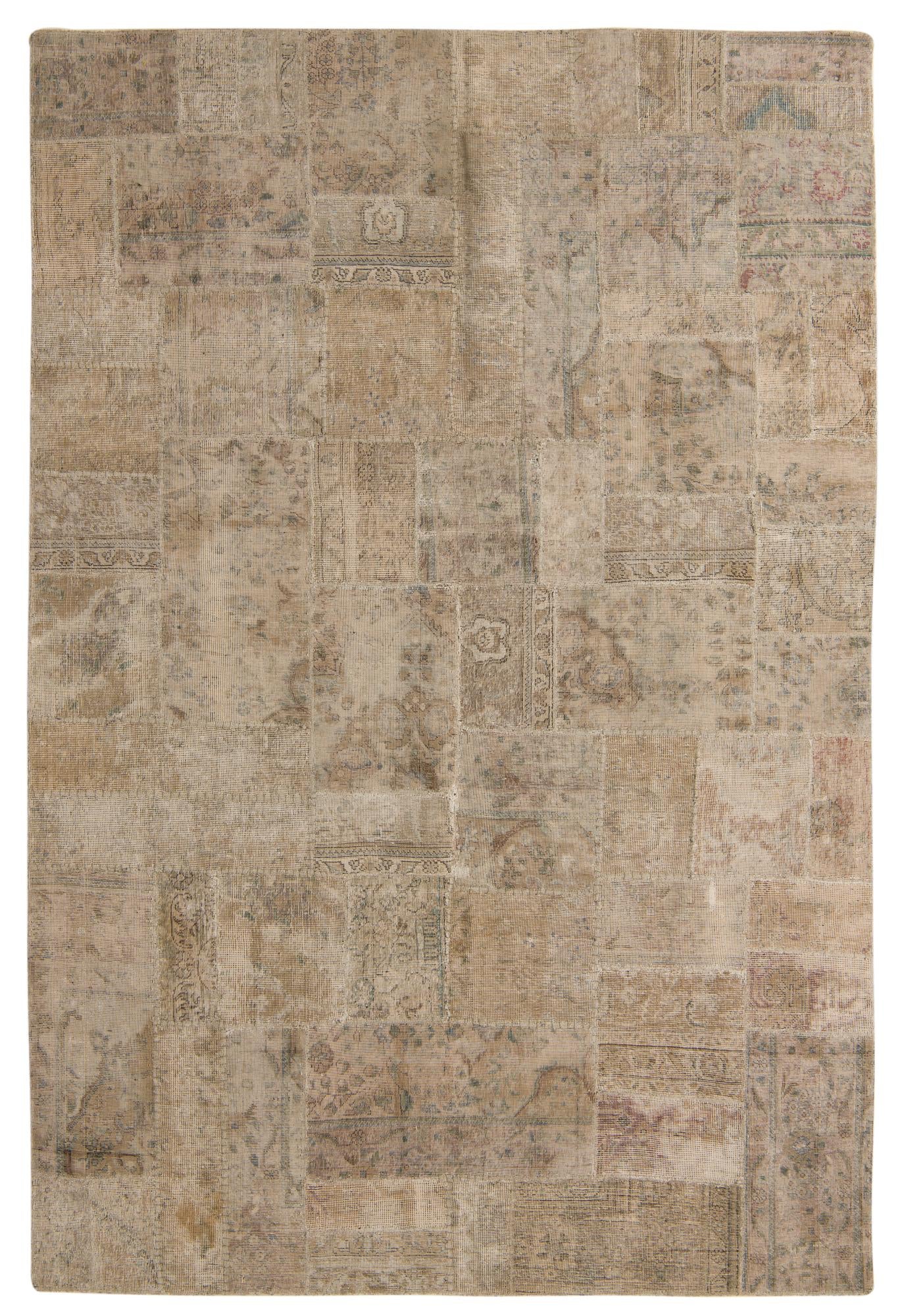 6' 7 x 9' 8 Hand Knotted Ultra Vintage Persian Wool Rug