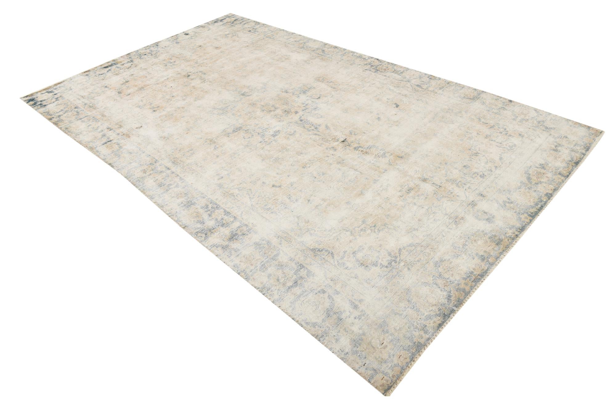 6' x 10' Hand Knotted Ultra Vintage Persian Wool Rug