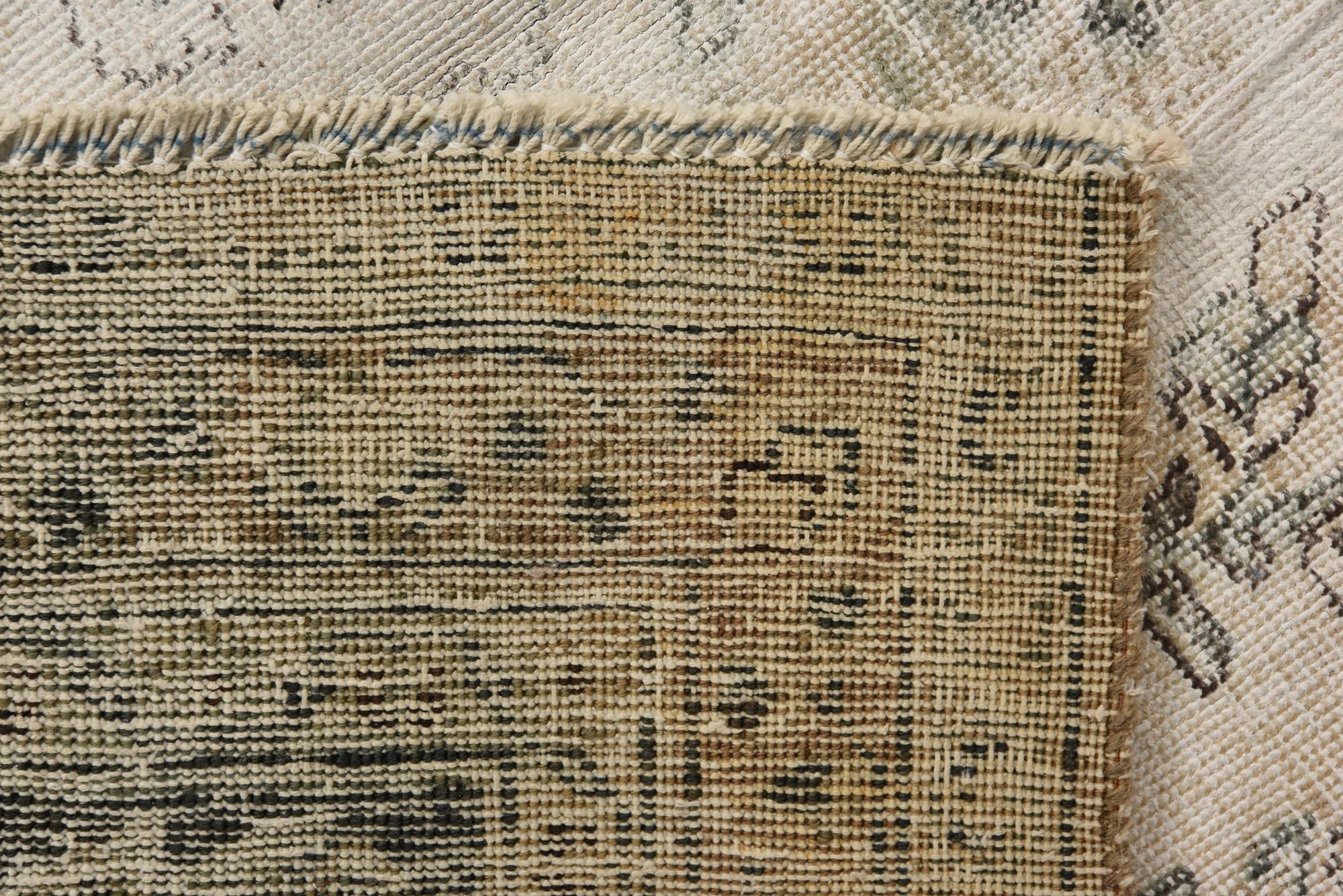 9' 5 x 12' 1 Hand Knotted Ultra Vintage Persian Wool Rug