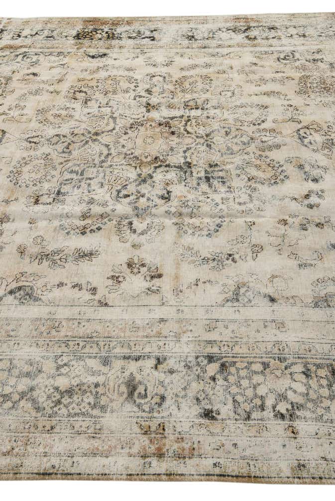 9' 5 x 12' 1 Hand Knotted Ultra Vintage Persian Wool Rug