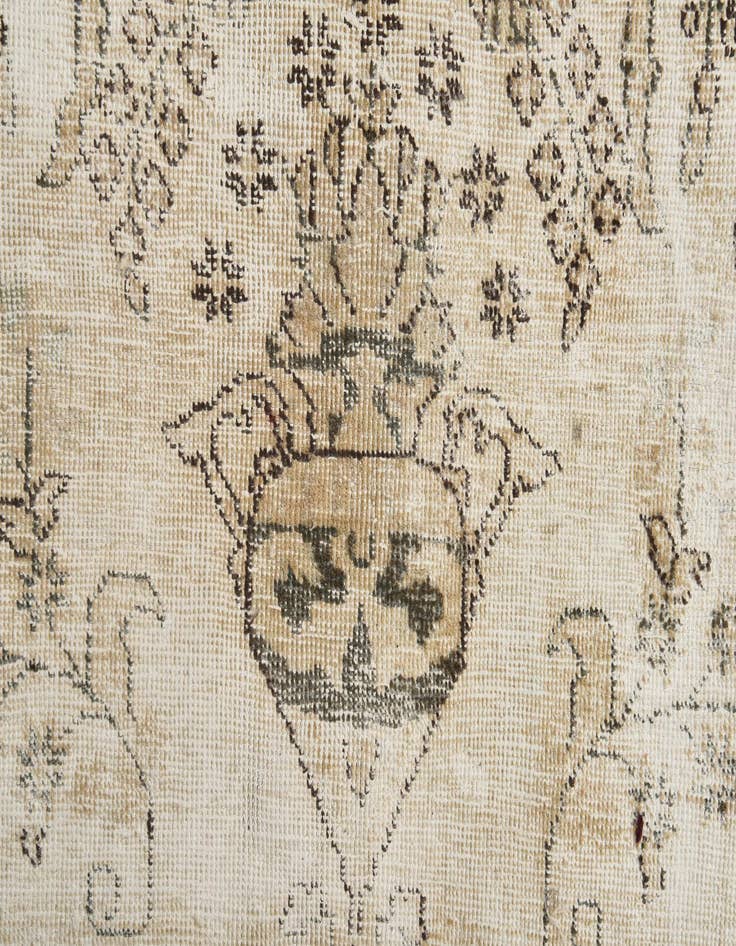 Detail image of 9' 5 x 12' 1  Hand Knotted Ultra Vintage Persian Wool Rug