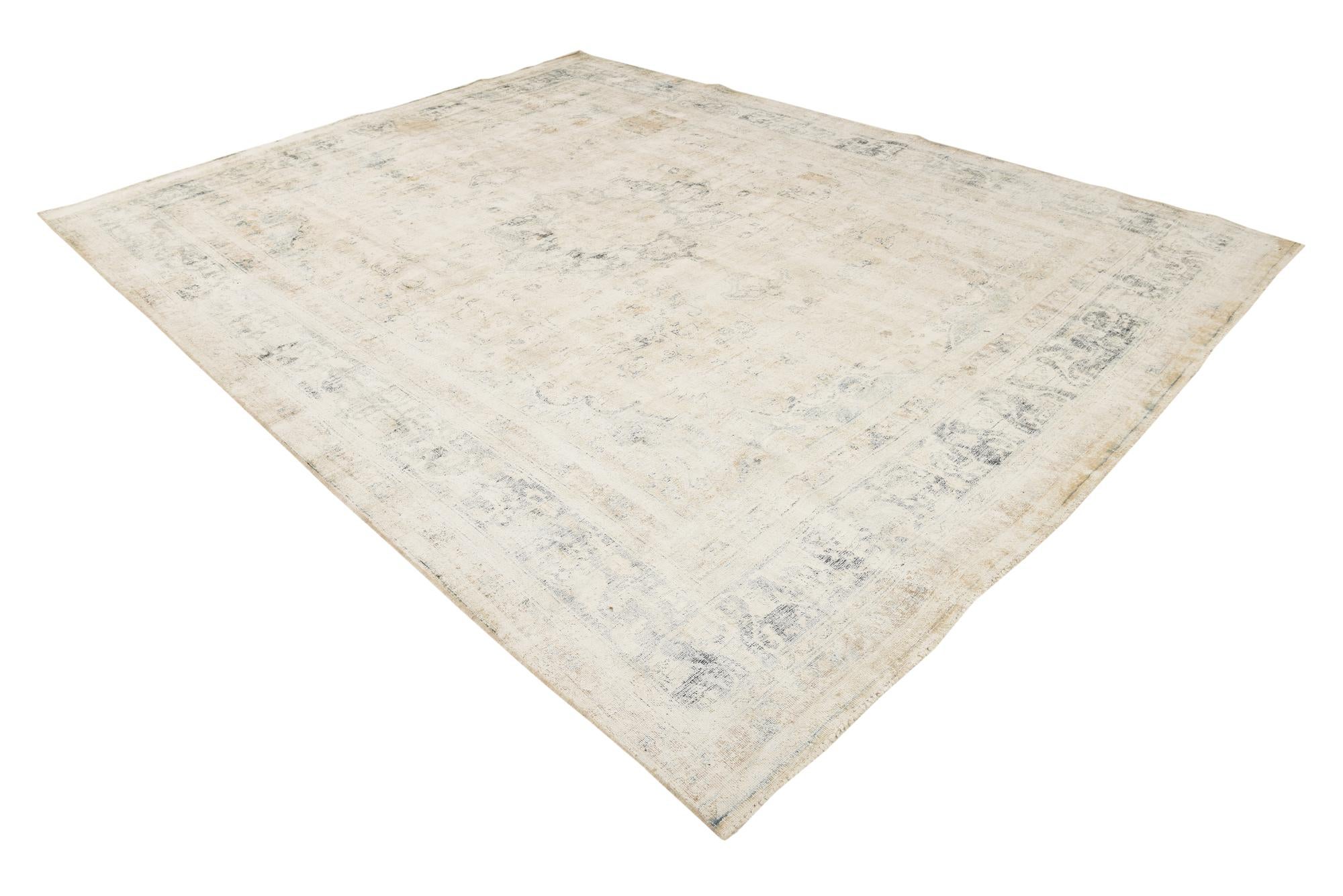 9' 8 x 12' 8 Hand Knotted Ultra Vintage Persian Wool Rug