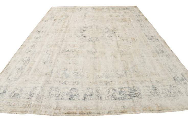 Detail image of 9' 8 x 12' 8 Hand Knotted Ultra Vintage Persian Wool Rug
