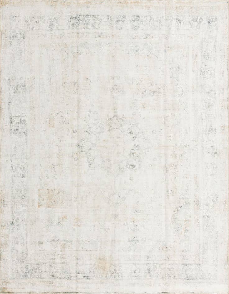 Detail image of 9' 8 x 12' 8 Hand Knotted Ultra Vintage Persian Wool Rug