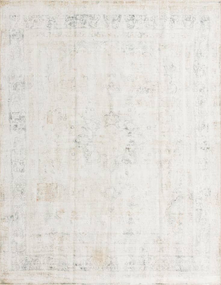 Detail image of 9' 8 x 12' 8 Hand Knotted Ultra Vintage Persian Wool Rug
