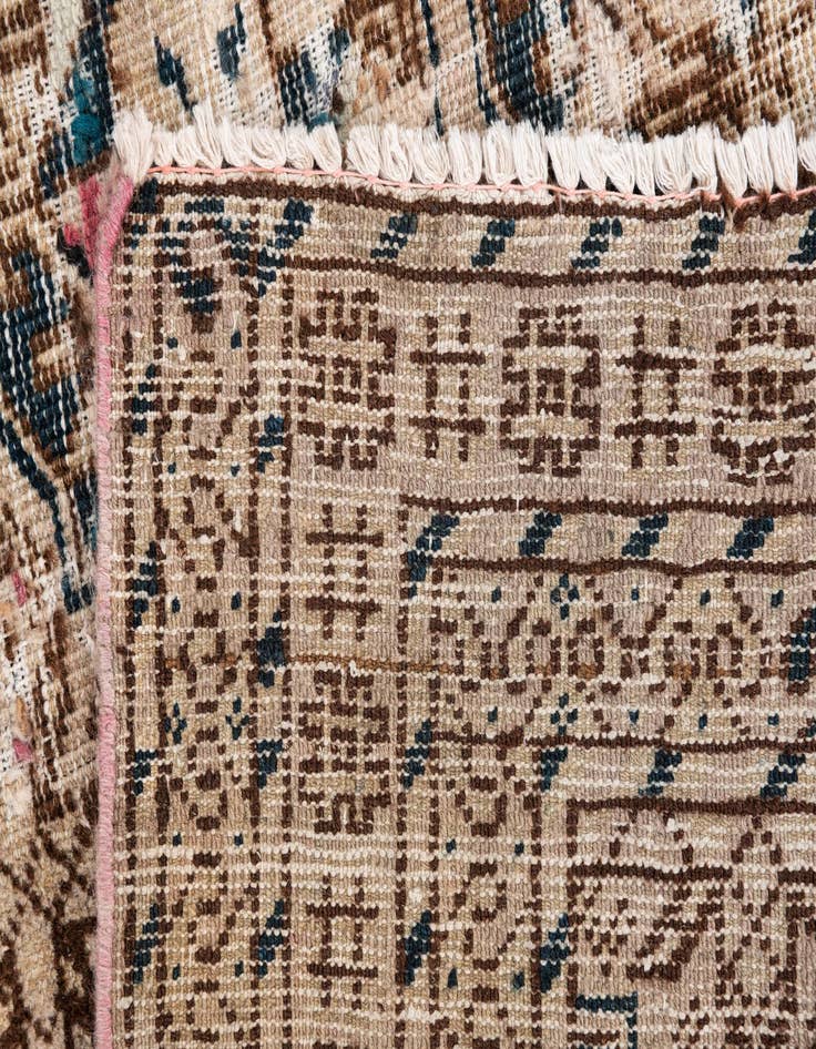 Detail image of 4' x 6' 7  Hand Knotted Ultra Vintage Persian Wool Rug