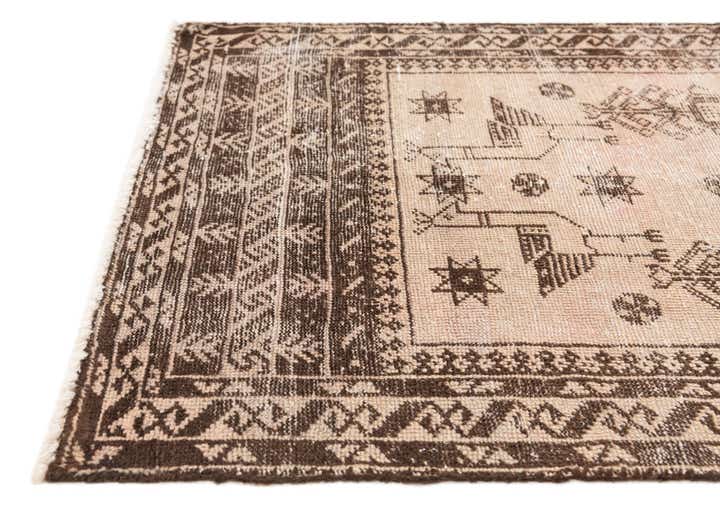 75cm x 130cm Hand Knotted Ultra Vintage Persian Wool Rug