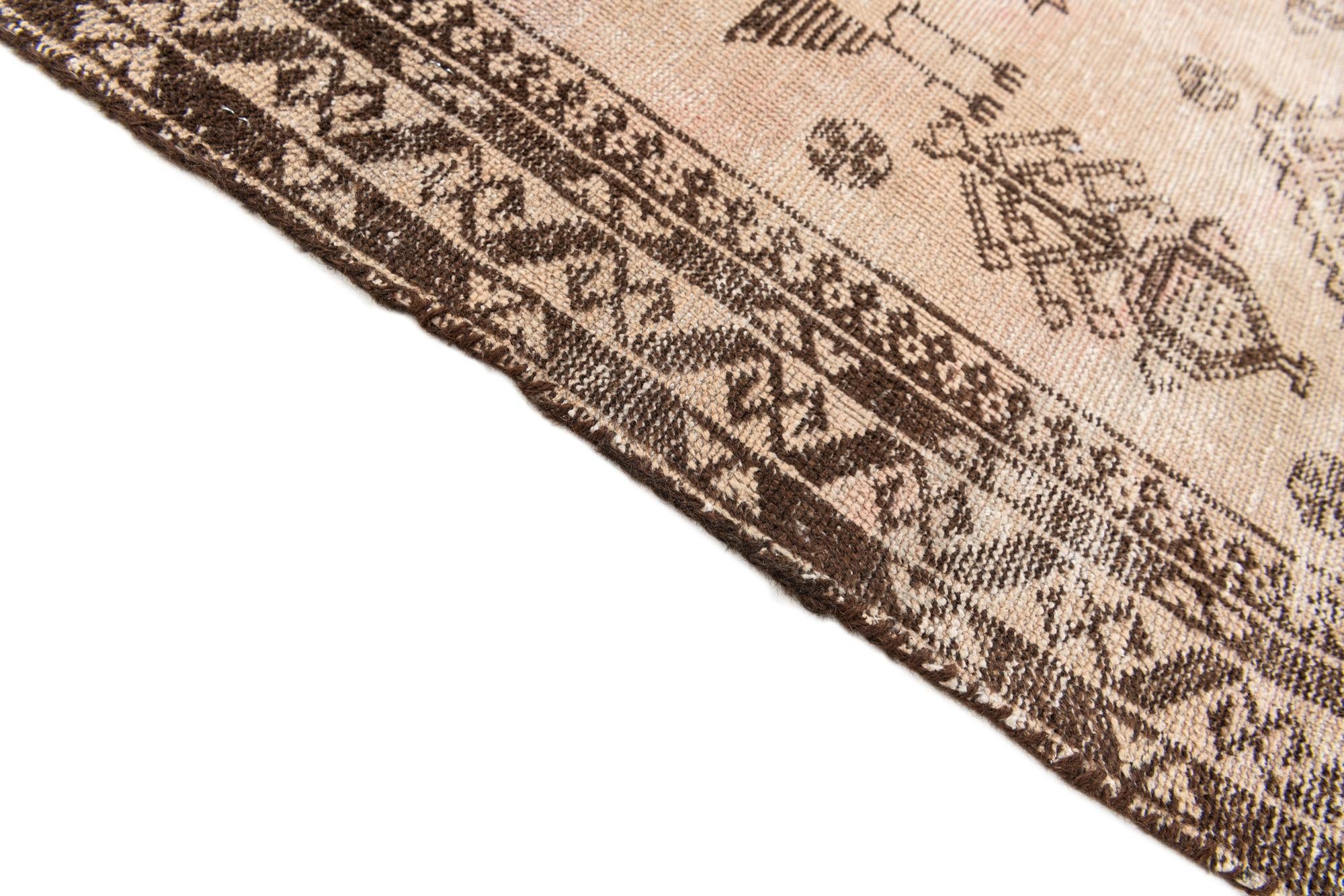 75cm x 130cm Hand Knotted Ultra Vintage Persian Wool Rug
