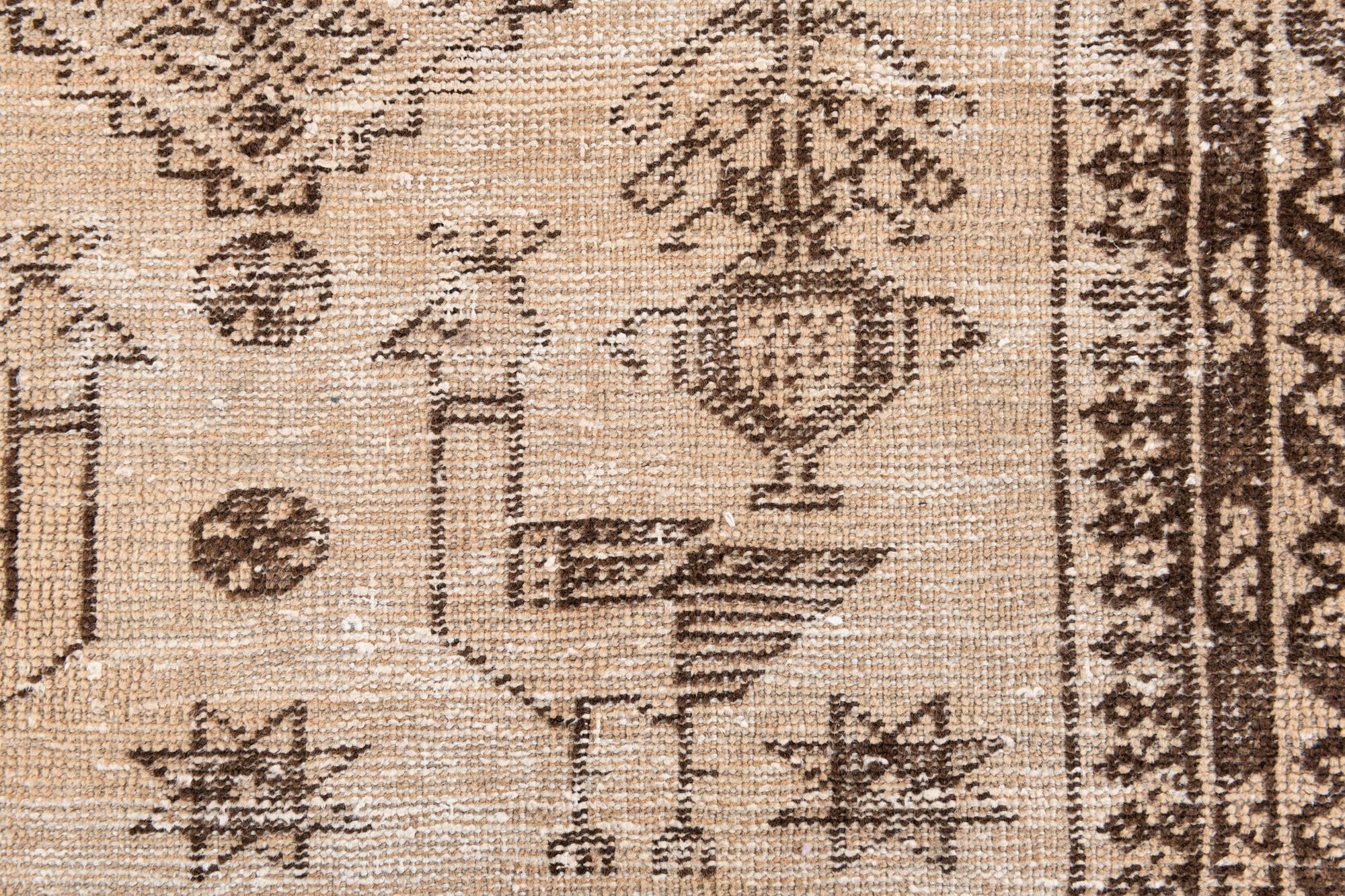 75cm x 130cm Hand Knotted Ultra Vintage Persian Wool Rug