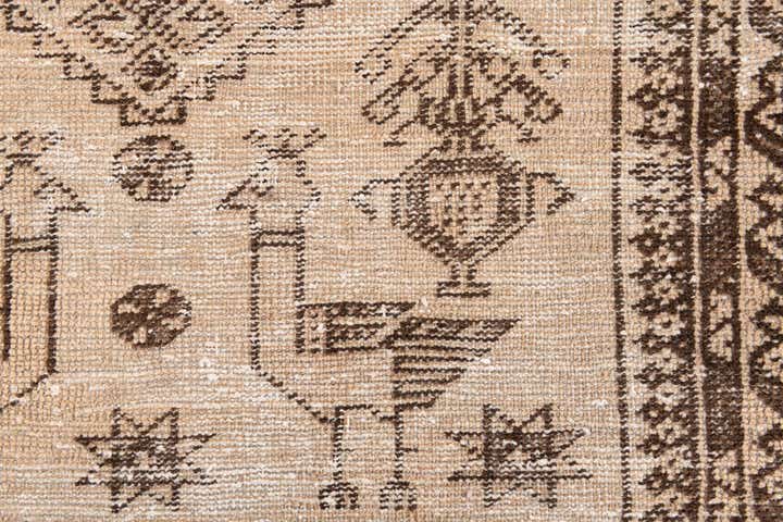 75cm x 130cm Hand Knotted Ultra Vintage Persian Wool Rug