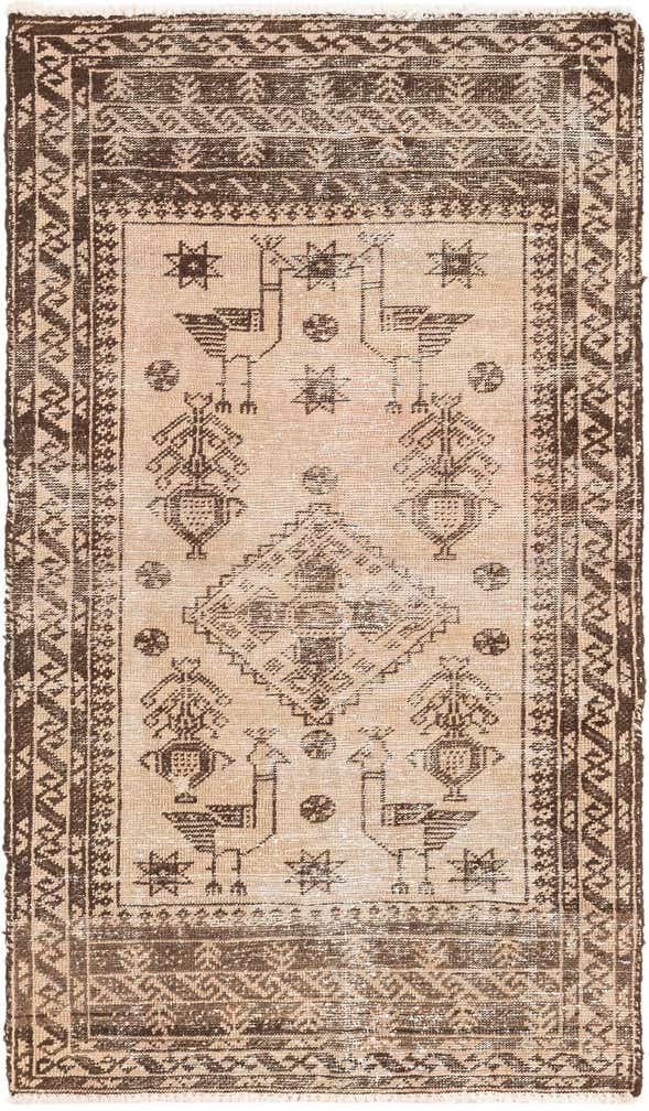 75cm x 130cm Hand Knotted Ultra Vintage Persian Wool Rug