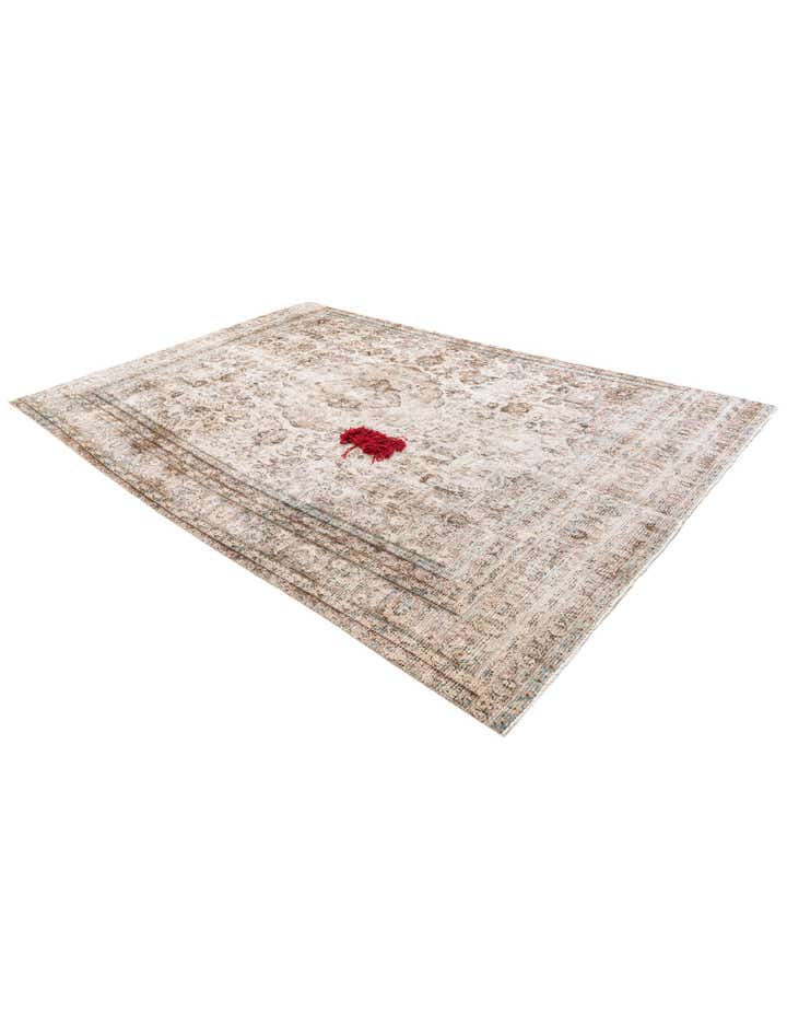 7' 3 x 10' 10 Hand Knotted Ultra Vintage Persian Wool Rug