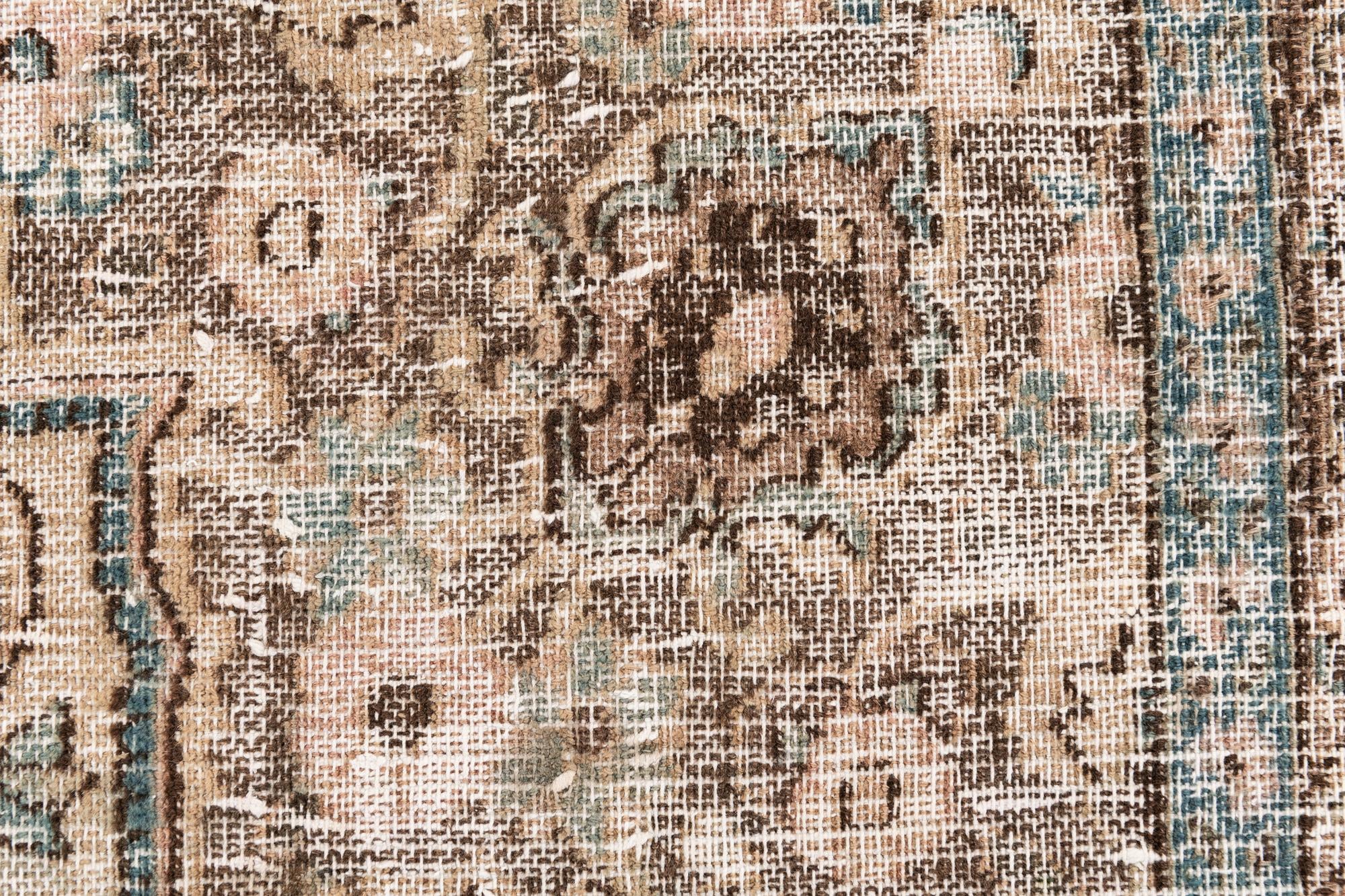 7' 3 x 10' 10 Hand Knotted Ultra Vintage Persian Wool Rug