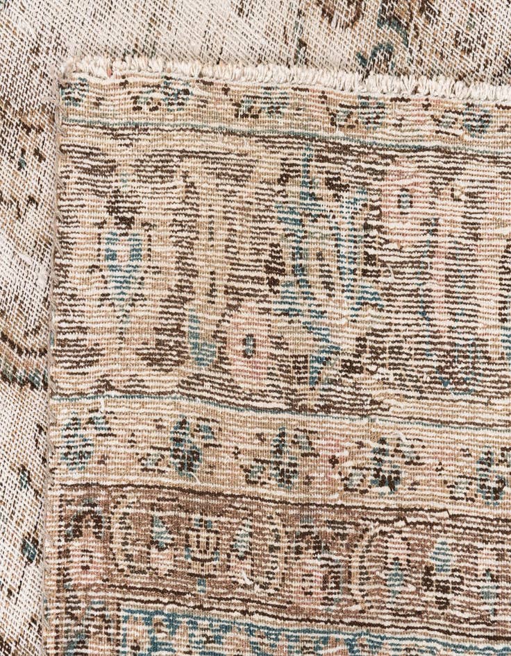 Detail image of 7' 3 x 10' 10 Hand Knotted Ultra Vintage Persian Wool Rug