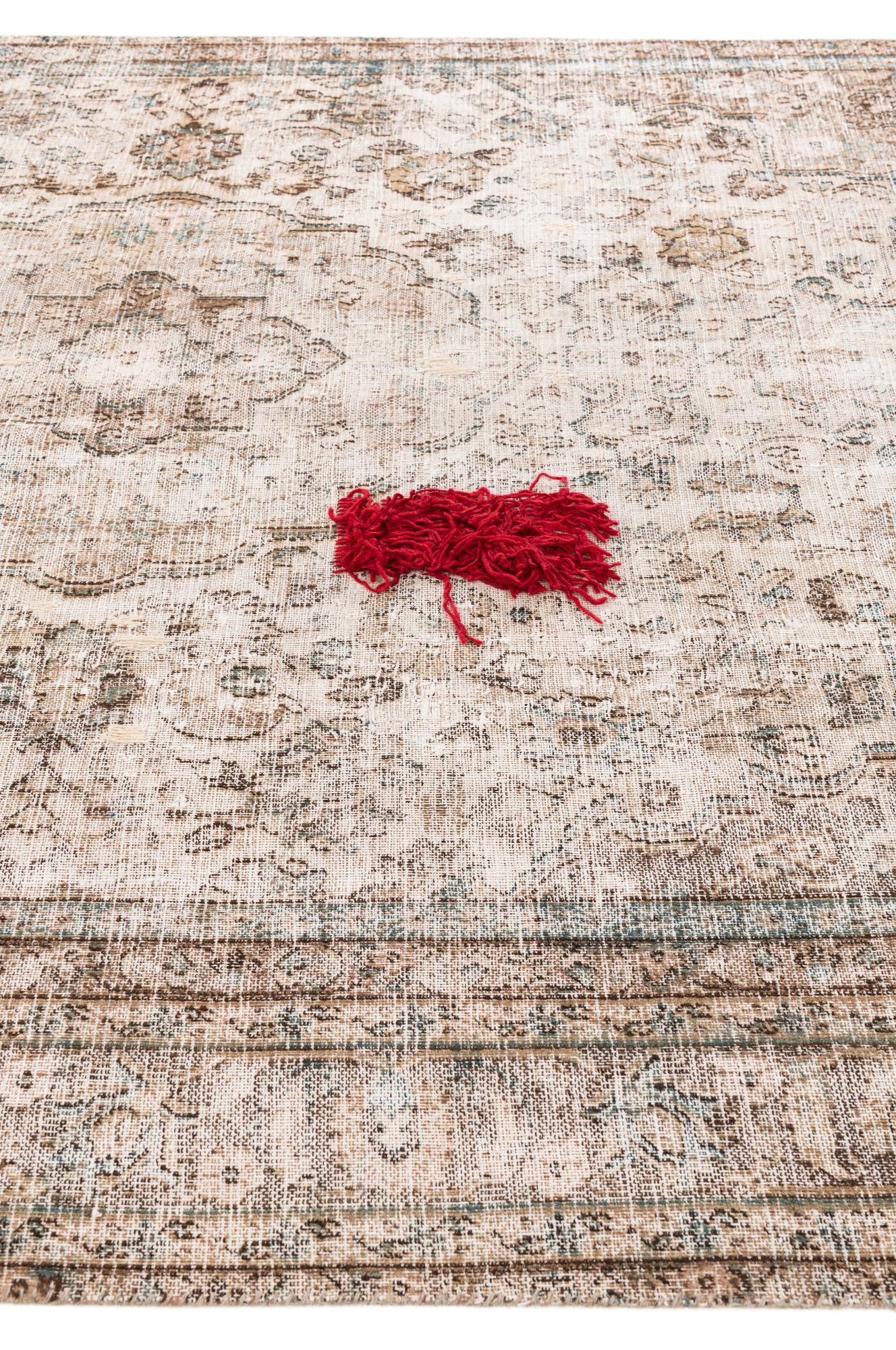 7' 3 x 10' 10 Hand Knotted Ultra Vintage Persian Wool Rug