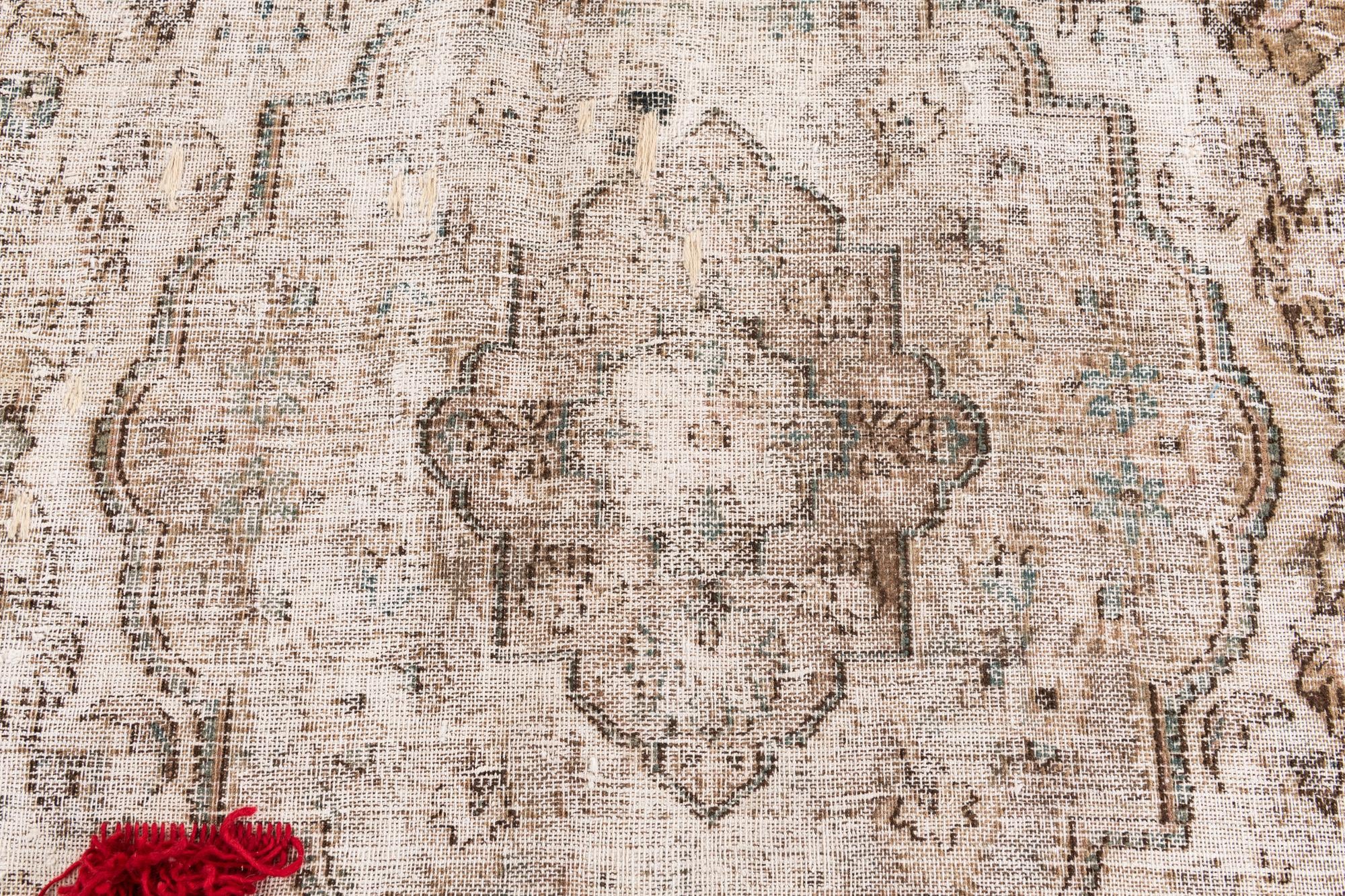 7' 3 x 10' 10 Hand Knotted Ultra Vintage Persian Wool Rug