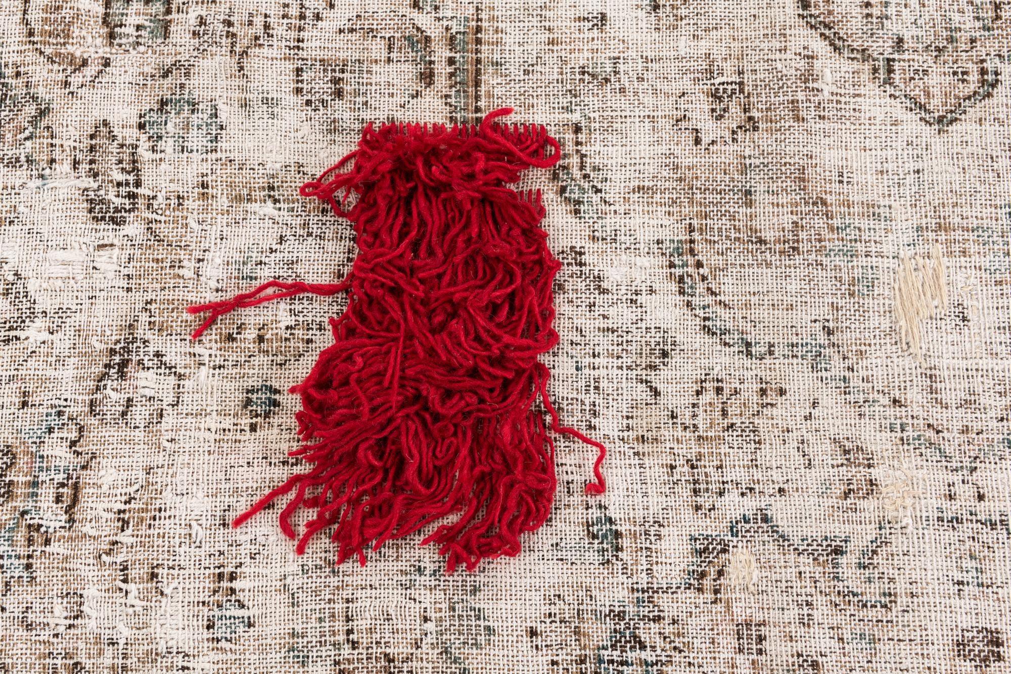 7' 3 x 10' 10 Hand Knotted Ultra Vintage Persian Wool Rug