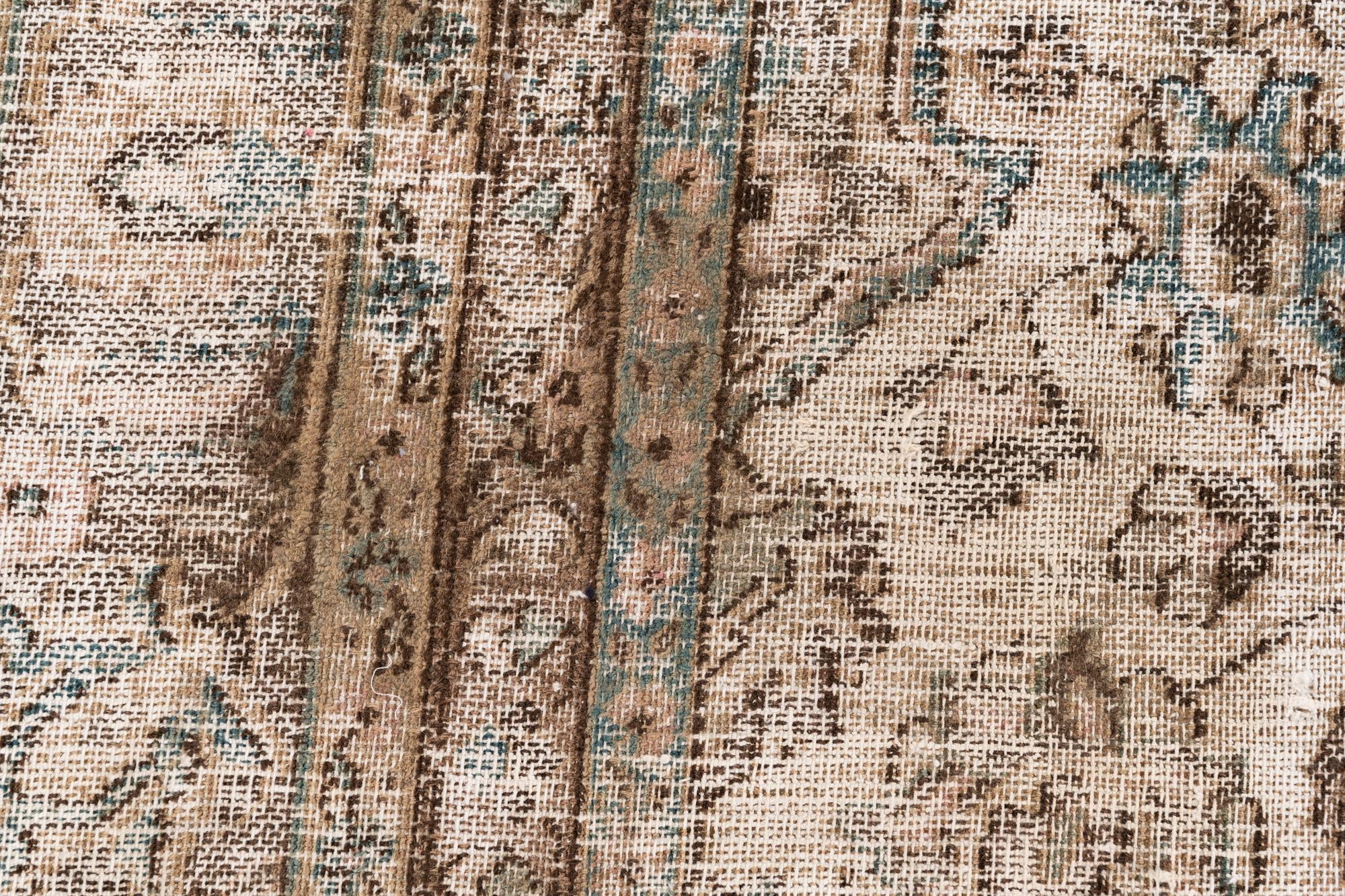 7' 3 x 10' 10 Hand Knotted Ultra Vintage Persian Wool Rug