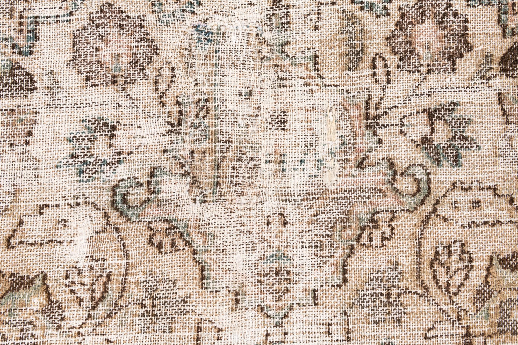 7' 3 x 10' 10 Hand Knotted Ultra Vintage Persian Wool Rug