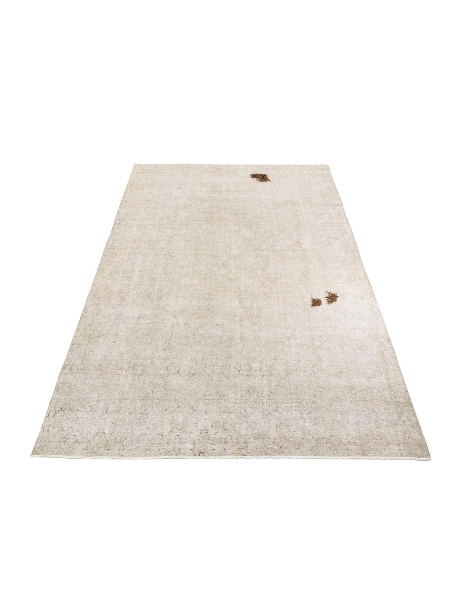 8' 5 x 13' 2 Hand Knotted Ultra Vintage Persian Wool Rug