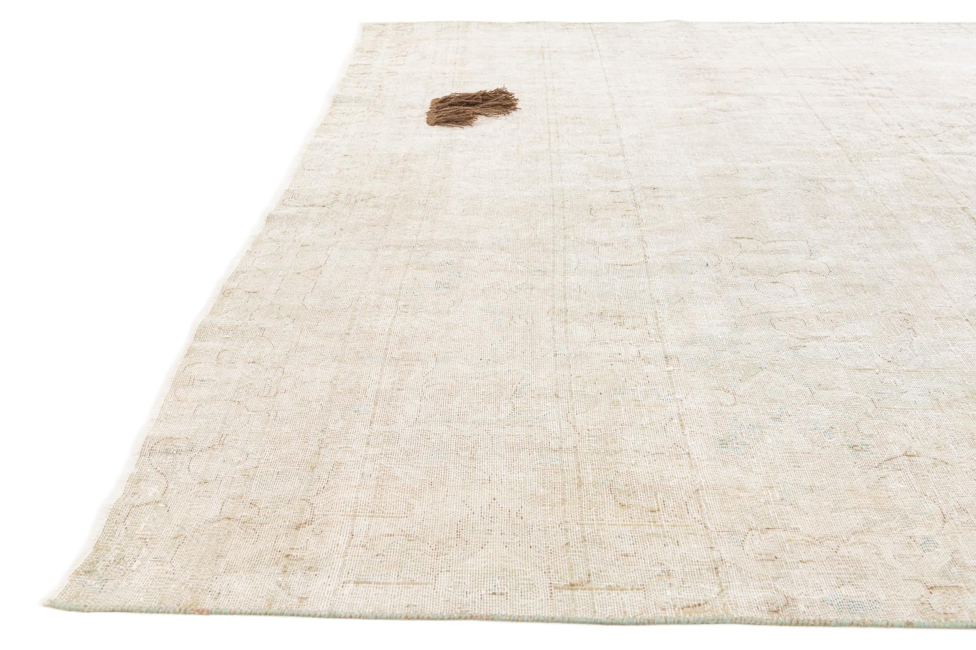 8' 5 x 13' 2 Hand Knotted Ultra Vintage Persian Wool Rug