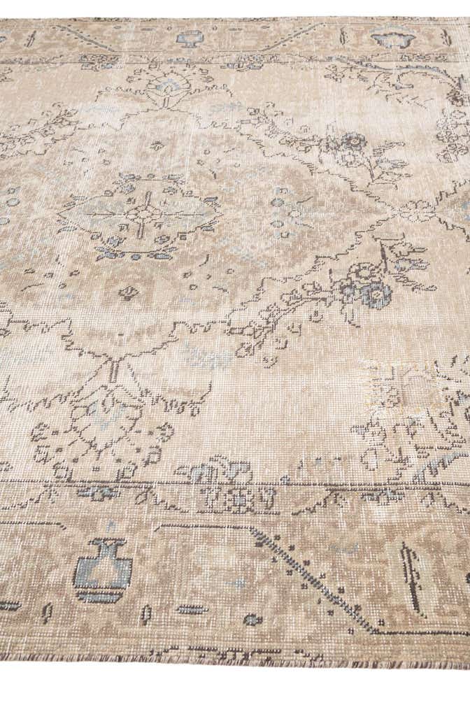 6' 2 x 9' Hand Knotted Ultra Vintage Persian Wool Rug