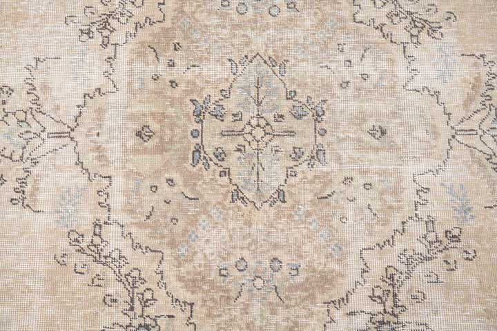 6' 2 x 9' Hand Knotted Ultra Vintage Persian Wool Rug
