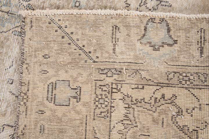 6' 2 x 9' Hand Knotted Ultra Vintage Persian Wool Rug