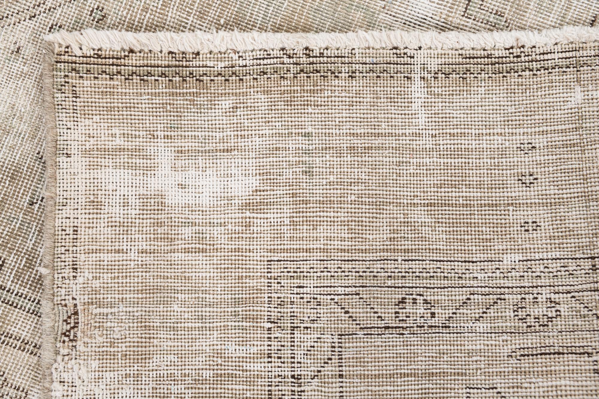 6' x 9' 1 Hand Knotted Ultra Vintage Persian Wool Rug
