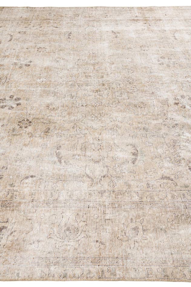 Detail image of 9' 4 x 12' 1 Hand Knotted Ultra Vintage Persian Wool Rug